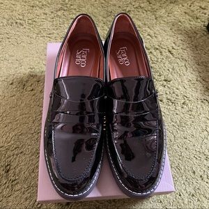Franco Sarto Platform/Chunky patent loafers